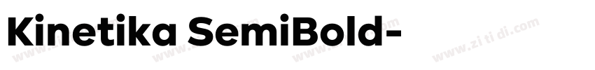 Kinetika SemiBold字体转换